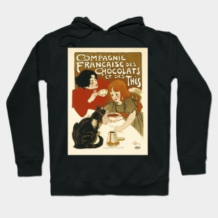 COMPAGNIE FRANCAISE Des Chocolats et Des Thes 1895 by Théophile Steinlen Hoodie